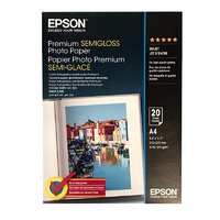 Epson Premium Semi Gloss Photo Paper 251gsm A4 - 20 Sheets