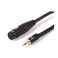 Swamp Microphone Cable XLR (mono female) to 3.5mm Stereo Jack - 3.5mm-150cm