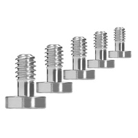Kondor Blue Replacement 1/4 inch & 3/8 inch Screws for our Mini Quick Release Plates (1/4 inch-20 Short) - 5 pack