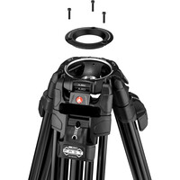 Manfrotto 509HD Tripod System with Aluminium 645 Twin Fast Legs