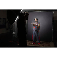 Manfrotto LL LB7940 EzyFrame Vintage Background Kit - 6.5 x 7.5', Crimson