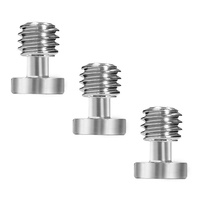 Kondor Blue Replacement 1/4 inch & 3/8 inch Screws for our Mini Quick Release Plates (1/4 inch-20 Short) - 5 pack