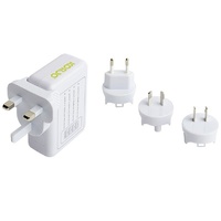 KORJO USB Power Hub with World Wide Plugs