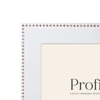Profile Noble White Gold 8x10" Photo Frame