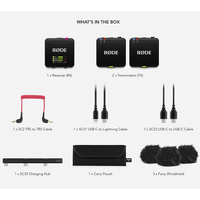 Rode Wireless GO III DUAL WHT RX/TX w/Built in Mic (2xTransmitters)