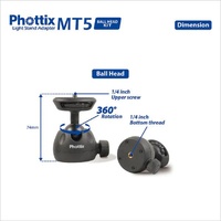 Phottix MT5 Light Stand Adaptor Kit