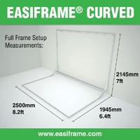 Easiframe Cyclorama Curved Background Fabric - Chroma Key Green