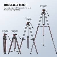 Neewer LL38 200cm Video Tripod with Fluid Head 
