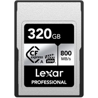 Lexar Pro 320GB Type A CF Express Card Silver Series 800MBs