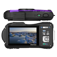 Pentax Optio WG-1 Waterproof/Shockproof Digital Camera - Black - 14 Megapixel