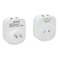 Korjo Plug Adaptor with USB A+C for Japan
