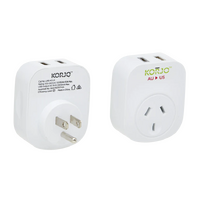 Korjo Plug Adaptor with USB A+C for US