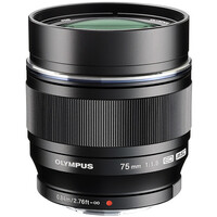 Olympus M.Zuiko Digital ED 75mm f/1.8 Lens - Black