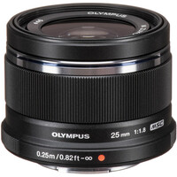 Olympus M.Zuiko 25mm f/1.8 Lens - Black
