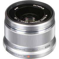 Olympus M.Zuiko 25mm f/1.8 Micro Four Thirds Lens - Silver