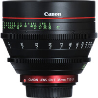 Canon CN-E 35mm T1.5 L F Cinema Prime Lens - EF Mount