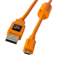 Tether Tools Pro Tethering Kit with USB 2 to Micro-B Cable 4.6m - Hi-Vis Orange