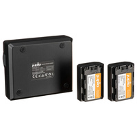 Jupio Pair of NP-FZ100 V3 Batteries and USB Dual Charger Value Pack (2040mAh)