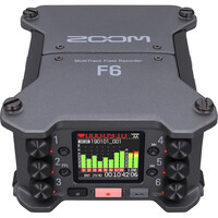 Zoom F6 FXR106 6 Input 14 Track Multitrack Field Recorder