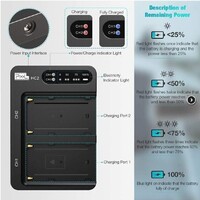 Pixel NP-F Dual Battery Charger