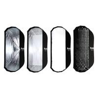 Phottix Softbox RAJA OVAL 50x120cm Baffle Diff Grid-S Mount