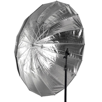 Xlite 105cm Deep Parabolic Black/Silver Umbrella