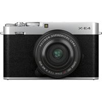 Fujifilm X-E4 Camera + XF 27mm f/2.8 R WR Lens - Silver