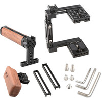 CAMVATE Dual-Use Adjustable Universal Cage Kit with Top Wooden Handle