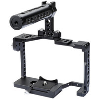 CAMVATE QR Camera Cage with Rosette Mount & Aluminium Handgrip for Sony Cameras