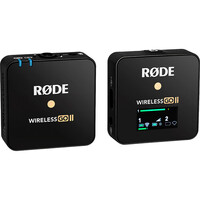 Rode Wireless GO II Black + Rode Microphone Lavalier GO Black