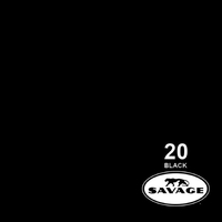 Savage Super Black 20 Background Paper Roll 2.7 x 11m
