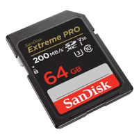 SanDisk Extreme Pro 64GB SDXC UHS-I 200MB/s Memory Card - V30