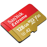 SanDisk Extreme 128GB microSDXC UHS-I 160MB/s Memory Card with No Adapter - V30