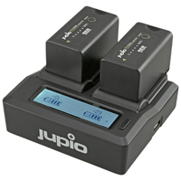 Jupio Dedicated Duo Charger with LCD for Canon BP-955/975 Batteries for Red Komodo