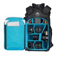 Summit Creative Tenzing 30L Medium Roll Top Camera Backpack - Black