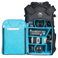 Summit Creative Tenzing 50L Extra Large Roll Top Camera Backpack - Black