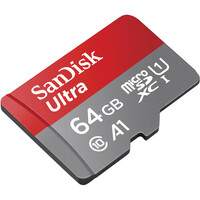 SanDisk Ultra 64GB microSDXC UHS-I 140MB/s Memory Card with No Adapter - V10