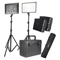 Nanlite Lumipad 25 Soft LED Panel Twin Kit with Hard Case, Light Stands and Grids