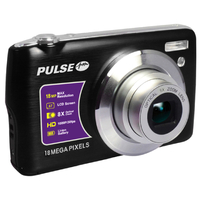 PULSE 18MP Compact Camera Kit with 8x Optical Zoom - Black
