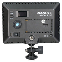 Nanlite Mixpad 11C Series II RGB On-Camera LED Light with NPF Battery and Charger