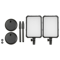 Nanlite Compac 24B Colour Adjustable LED Soft Panel Twin Kit with Desktop Stands