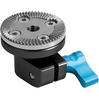 Kondor Blue Rosette Single Rod Clamp - Black