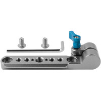Kondor Blue RED Raptor Top NATO Rail and 15mm Rod Clamp - Space Grey