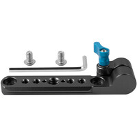 Kondor Blue RED Raptor Top NATO Rail and Rod Clamp - Black