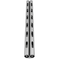 Kondor Blue PPSH 15mm Rod (Threaded M12) 12 Inch - Space Grey, 2 Pack