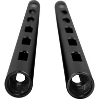 Kondor Blue PPSH 15mm Rod (Threaded M12) 12 Inch - Black, 2 Pack