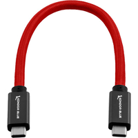 Kondor Blue USB C to USB C High Speed Cable for SSD Recording 21.5cm - Cardinal Red