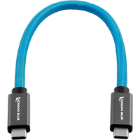 Kondor Blue USB C to USB C High Speed Cable for SSD Recording - 21.5cm - Blue