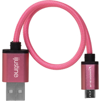 Kondor Blue iJustine Micro-USB to USB-A Charge and Sync Cable - Pink