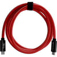 Kondor Blue Thunderbolt 4 USB 4.0 Type C Cable - 183cm - Cardinal Red